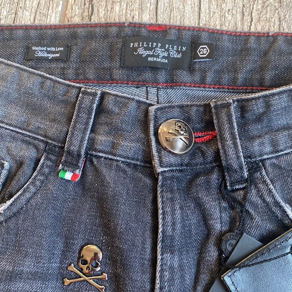 Philipp Plein denim shorts size 26 - Picture 4 of 15